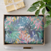 Tropisches Dschungelblättern Wasserfarbenwelt Seidenpapier (Geschenk)