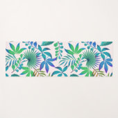 Tropisches Dschungelmuster-Blätter Yogamatte (Vorderseite (Horizontal))