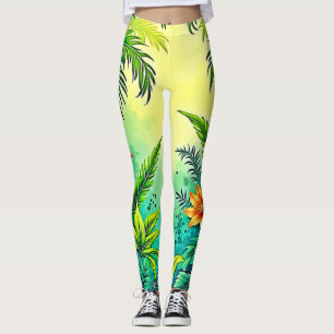 Tropisches Dschungelparadies Design Leggings