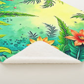 Tropisches Dschungelparadies Design Sherpadecke (3/4)