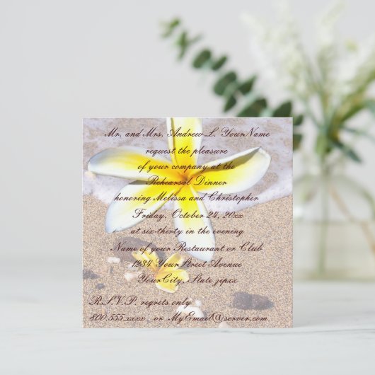 Tropisches Einladung (Stehend Vorderseite)