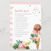 Tropisches Eis Bridal Finden Sie das Gast Spiel (Vorne/Hinten)