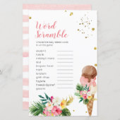 Tropisches Eiscreme-Brautparty (Vorne/Hinten)