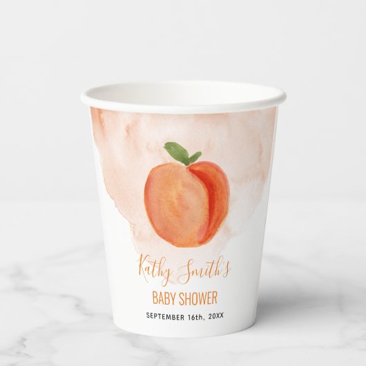 Tropisches Eiscreme-Brautparty Pappbecher (Rückseite)