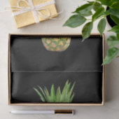 Tropisches Elegant Gelbe Ananas Seidenpapier (Geschenk)