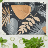 Tropisches elegantes Muster Geschirrtuch (Gefaltet)