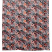 Tropisches Exotisches Palmmuster Blätter Surreal M Duschvorhang (Vorderseite)