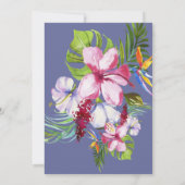 tropisches farbiges geometrisches Brautparty Einladung (Rückseite)