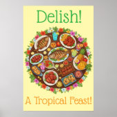 Tropisches Festmahl Poster (Vorne)