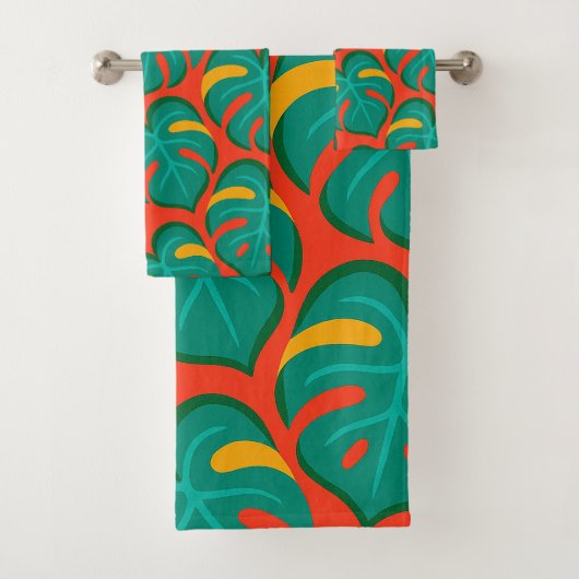 Tropisches Fiesta-Muster Badhandtuch Set (Insitu)