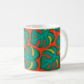 Tropisches Fiesta-Muster Kaffeetasse (VorderseiteRechts)