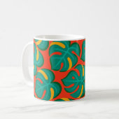 Tropisches Fiesta-Muster Kaffeetasse (Vorderseite Links)
