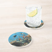 Tropisches Fisch-Chaos Getränkeuntersetzer (Seite)