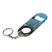Tropisches Fisch-Chaos Schlüsselbund Flaschenöffner (Vorderseite Schrägansicht)