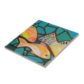 Tropisches Fisch-Mosaik Fliese (Seite)