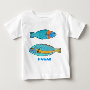 Tropisches Fisch-Shirt Hawaiis Baby T-shirt