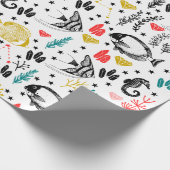 Tropisches Fisch-Wrapping-Papier Geschenkpapier (Ecke)