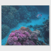 Tropisches Fischkorallenmeer Geschenkpapier (Flach)