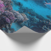 Tropisches Fischkorallenmeer Geschenkpapier (Ecke)