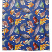 tropisches Fischmuster Duschvorhang (Vorderseite)