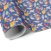 tropisches Fischmuster Geschenkpapier (Rolleneckpunkt)