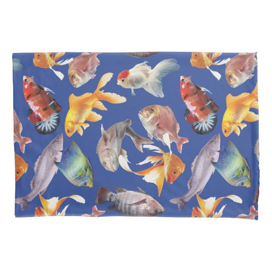 tropisches Fischmuster Kissenbezug (Vorderseite)