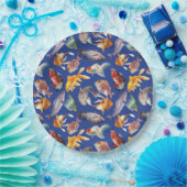 tropisches Fischmuster Pappteller (Party)