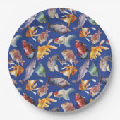 tropisches Fischmuster Pappteller (Vorderseite)