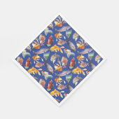 tropisches Fischmuster Serviette (Ecke)
