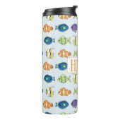 Tropisches Fischmuster Thermal Tumbler Thermosbecher (Nach links gedreht)