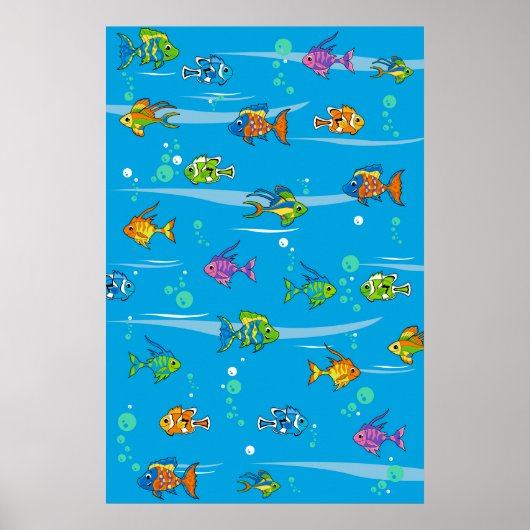 Tropisches Fischplakat Poster (Vorne)