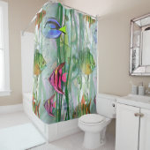 Tropisches Fishies Duschvorhang (Beispiel)