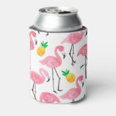 Tropisches Flamingo Ananas: Set Dosenkühler (Kanne Rückseite)