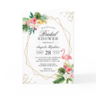 Tropisches Flamingo-Brautparty