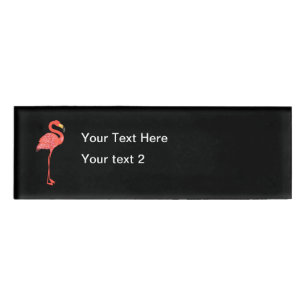 Tropisches Flamingo-Gastfreundschafts-Thema Namenschild