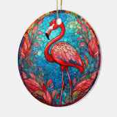 Tropisches Flamingo Keramik Dekorative Ornamente (Links)