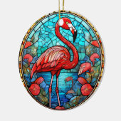 Tropisches Flamingo Keramik Dekorative Ornamente (Links)