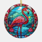 Tropisches Flamingo Keramik Dekorative Ornamente (Vorne)