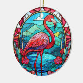 Tropisches Flamingo Keramik Dekorative Ornamente (Links)