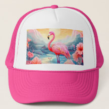 Tropisches Flamingo mit Blume