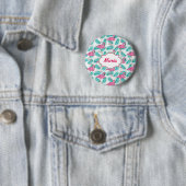 Tropisches Flamingo-Muster Button (Beispiel)