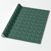Tropisches Flamingo-Muster Geschenkpapier (Ungerollt)