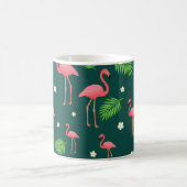 Tropisches Flamingo-Muster Kaffeetasse (Mittel)