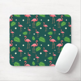 Tropisches Flamingo-Muster Mousepad