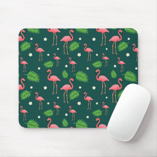 Tropisches Flamingo-Muster Mousepad (Mit Mouse)