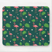Tropisches Flamingo-Muster Mousepad (Vorne)