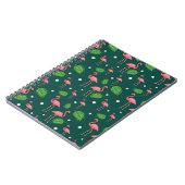 Tropisches Flamingo-Muster Notizblock (Linke Seite)