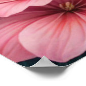 Tropisches Flamingo-Paar in Liebe Poster (Ecke)