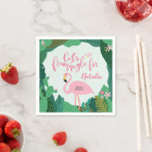 Tropisches Flamingo-Party Serviette (Beispiel)