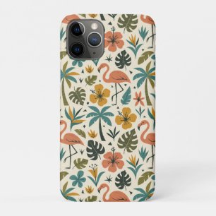 Tropisches Flamingo- und Palmenbaum-Muster Case-Mate iPhone Hülle